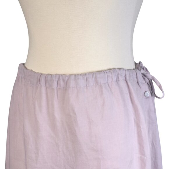 Vintage Maxi Skirt Johnny Was Dusty Lilac Drawcord S - Picture 2 of 9